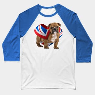 English Bulldog Puppy Baseball T-Shirt
